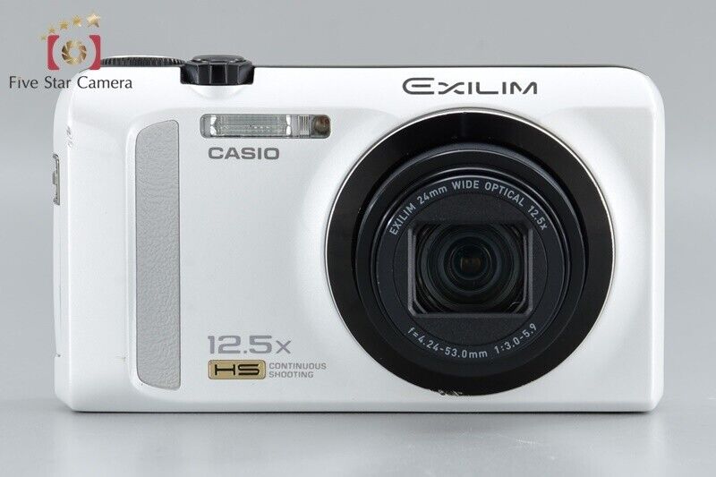 Very Good!! CASIO EXILIM EX-ZR200 White 16.1 MP Digital Camera