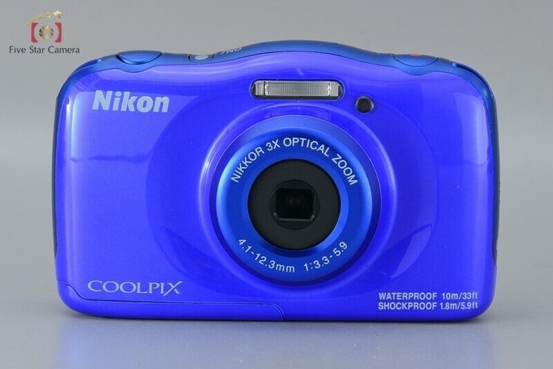 Excellent!! Nikon COOLPIX W100 Blue 13.2MP Digital Camera