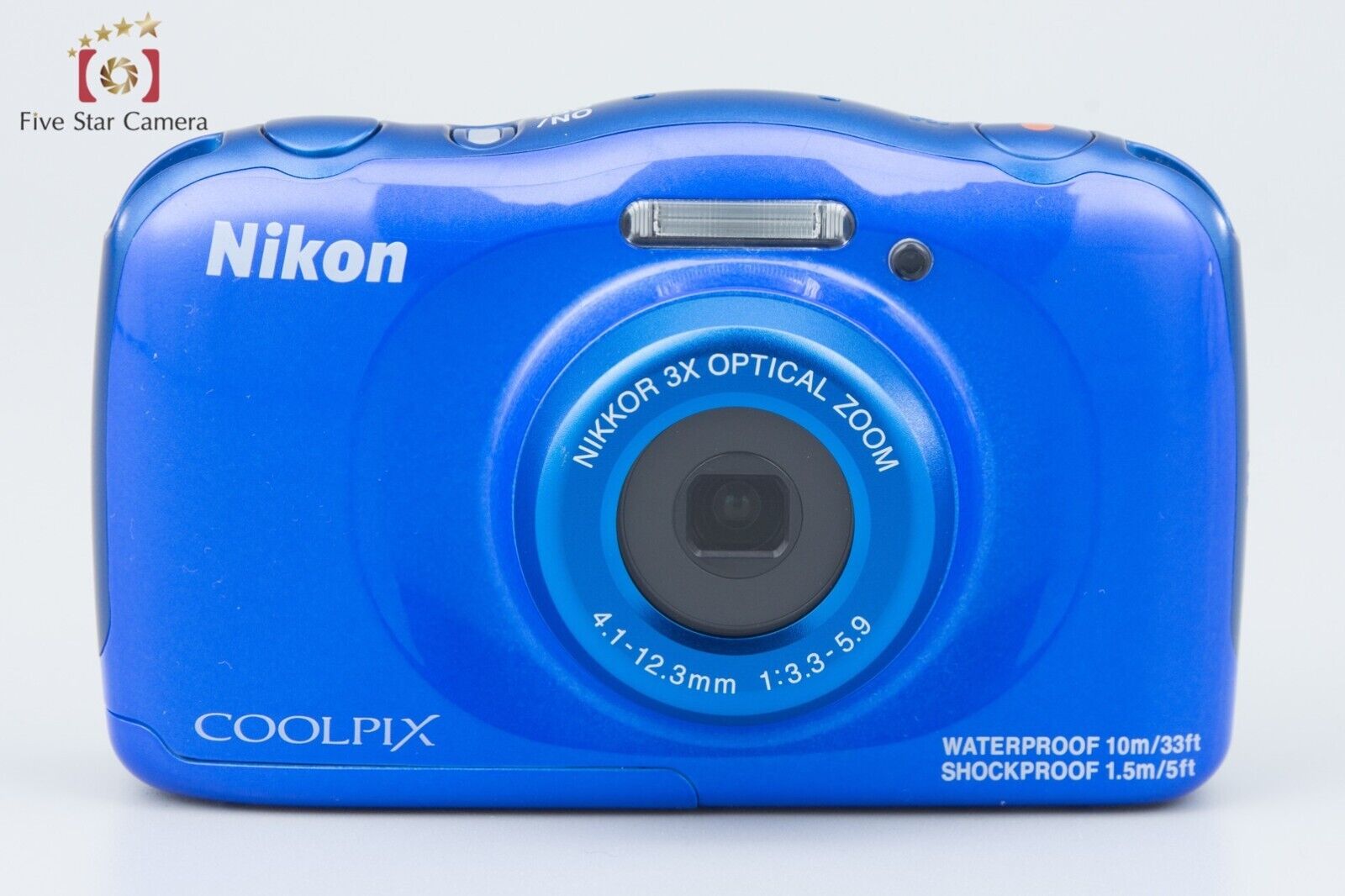 Excellent!! Nikon COOLPIX S33 Blue 13.2 MP Digital Camera