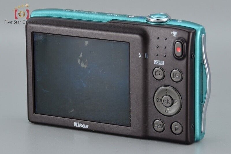 Very Good!! Nikon COOLPIX S3300 Blue 16.0 MP Digital Camera