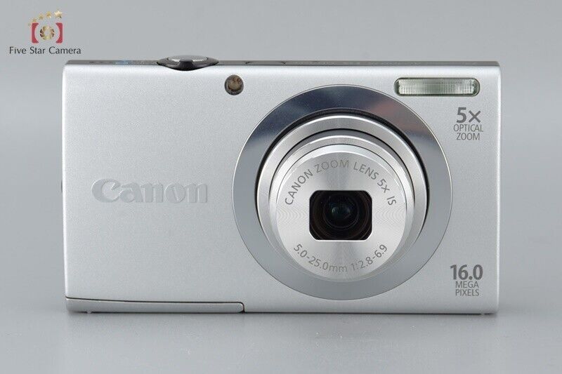 Mint!! Canon Powershot A2400 IS Silver 16.0 MP Digital Camera w/Box