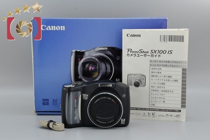 Excellent!! Canon PowerShot SX100 IS Black 8.0 MP Digital Camera
