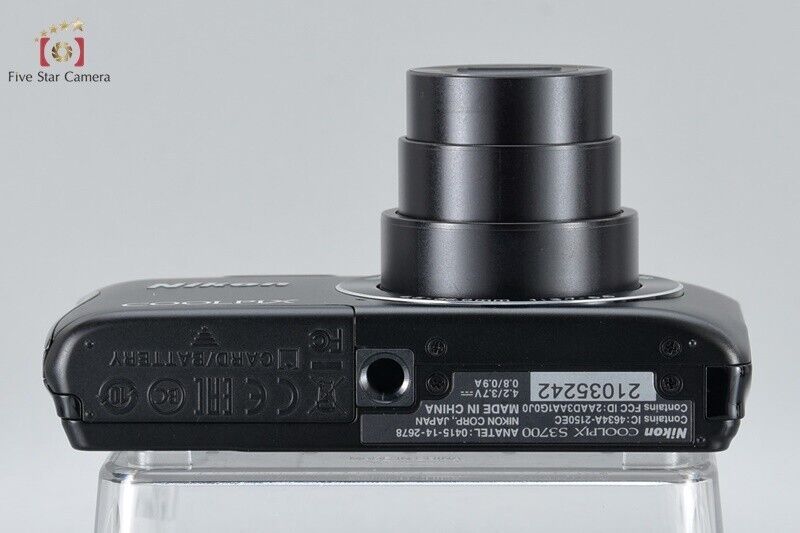 Near Mint!! Nikon COOLPIX S3700 Black 20.1 MP Digital Camera