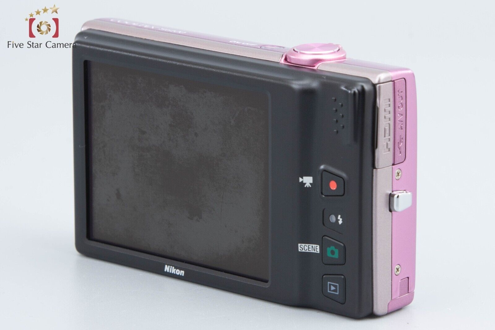 Very Good!! Nikon COOLPIX S6100 Gloss Pink 16.0 MP Digital Camera