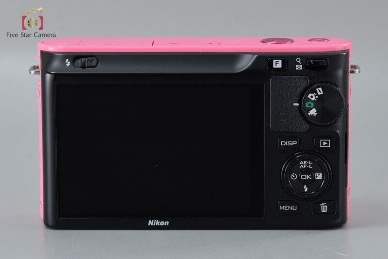 "Count 1,501" Nikon 1 J1 Pink 10.1 MP Digital Mirrorless Camera