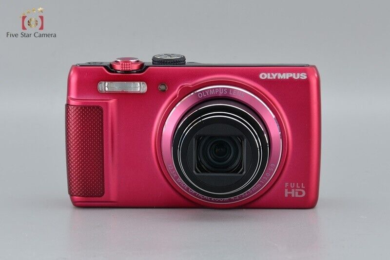 Near Mint!! Olympus SH-21 Red 16.0 MP Digital Camera w/Box