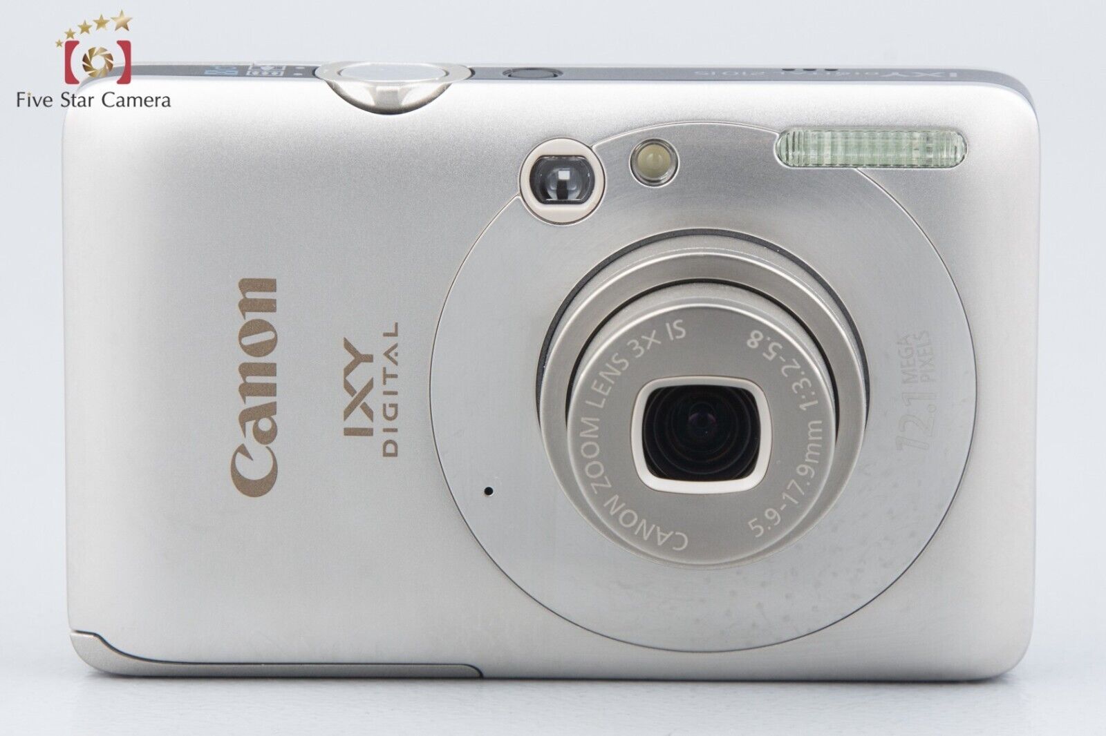 Near Mint!! Canon IXY DIGITAL 210 IS Silver 12.1 MP Digital Camera w/ Box