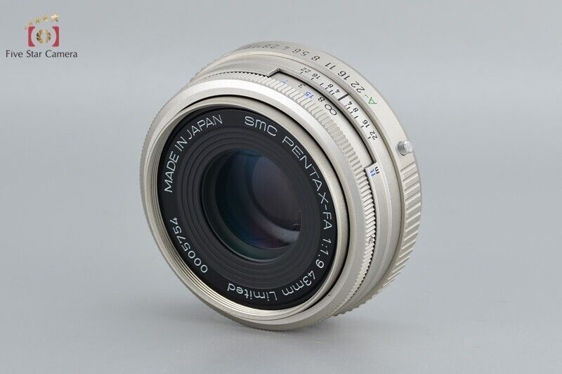 Excellent!! PENTAX SMC FA 43mm f/1.9 Limited Silver