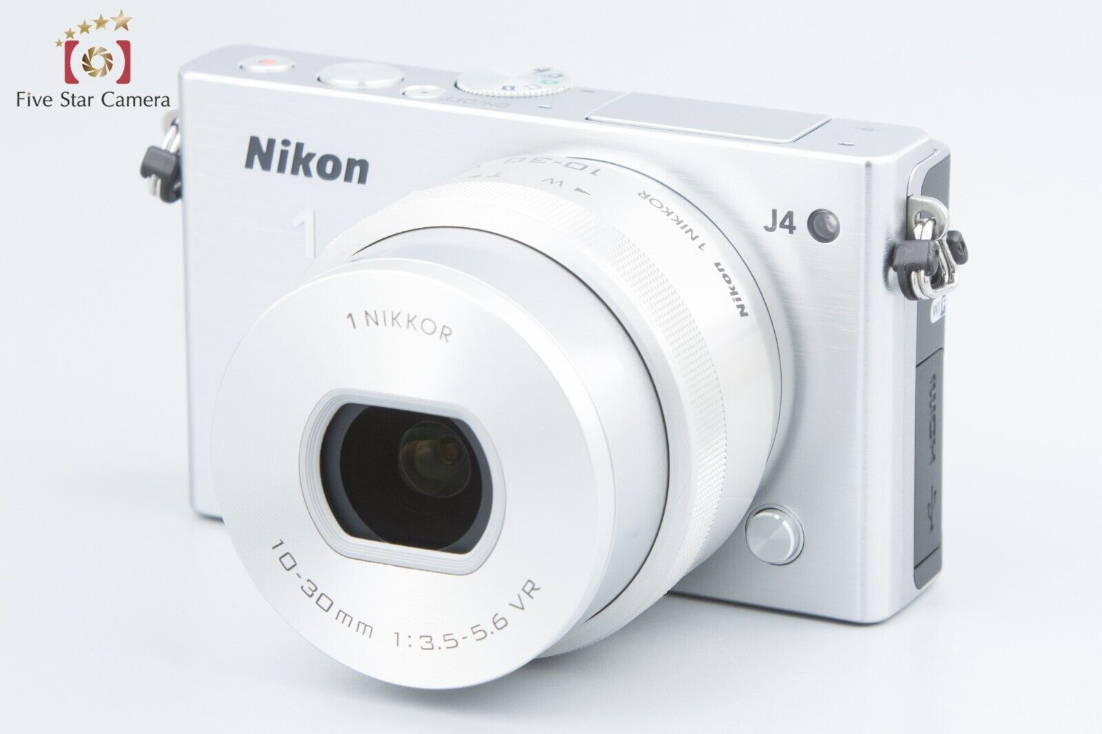 "Shutter count 2,517" Nikon 1 J4 Silver 18.4 MP Digital Camera 10-30 Lens