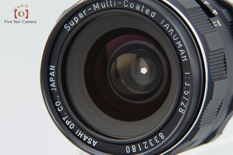 Near Mint!! Pentax SMC TAKUMAR 28mm f/3.5 M42 Mount Lens