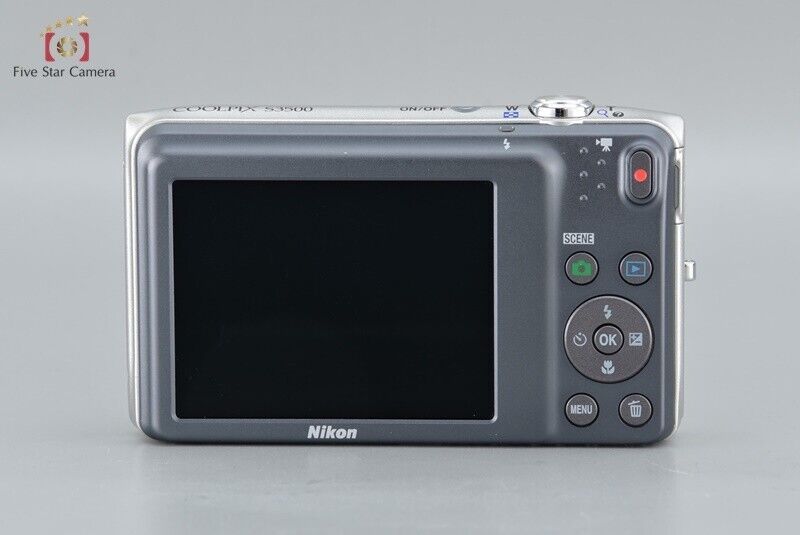 Excellent!! Nikon COOLPIX S3500 Crystal Silver 20.0 MP Digital Camera