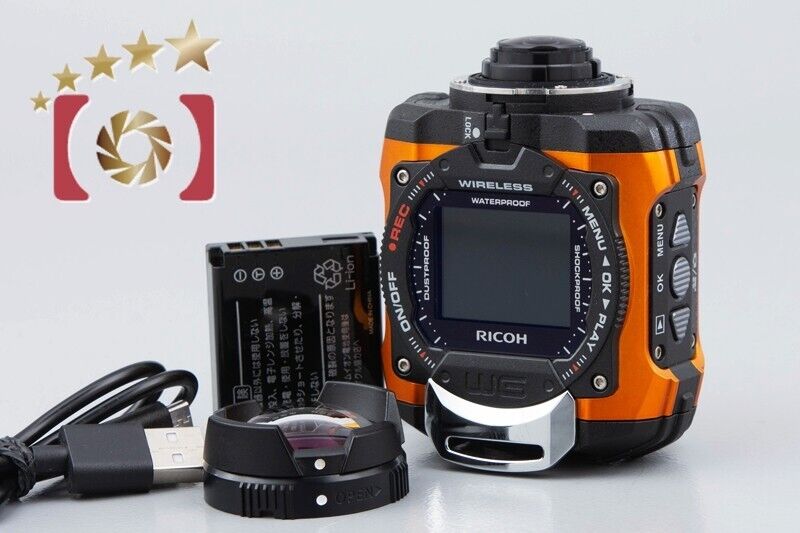Very Good!! Ricoh WG-M1 Orange 14.0 MP Waterproof action camera