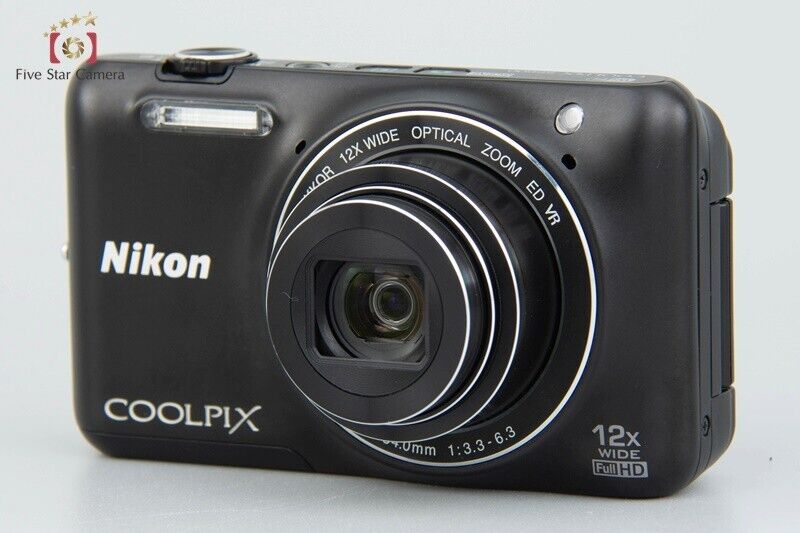 Near Mint!! Nikon COOLPIX S6600 Black 16.0 MP Digital Camera w/ Box