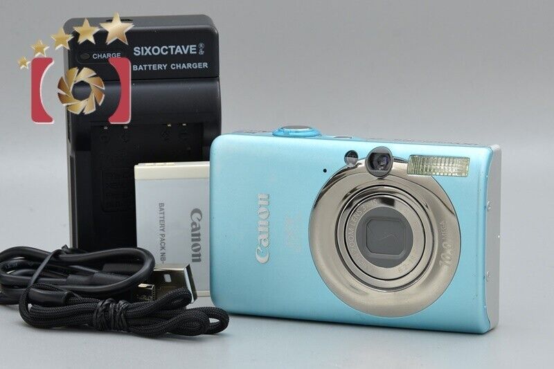 Very Good!! Canon IXY DIGITAL 110 IS Blue 10.0 MP Digital Camera