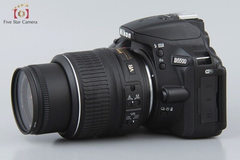Near Mint!! Nikon D5500 Black 24.2 MP + AF-S DX NIKKOR 18-55mm f/3.5-5.6 G VR