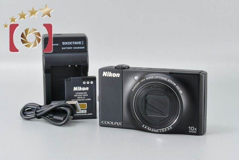 Excellent!! Nikon COOLPIX S8000 Black 14.2 MP Digital Camera