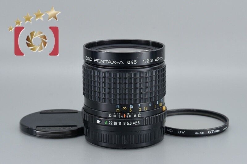 Very Good!! PENTAX SMC 67 45mm f/2.8 for 6x7 / 67II