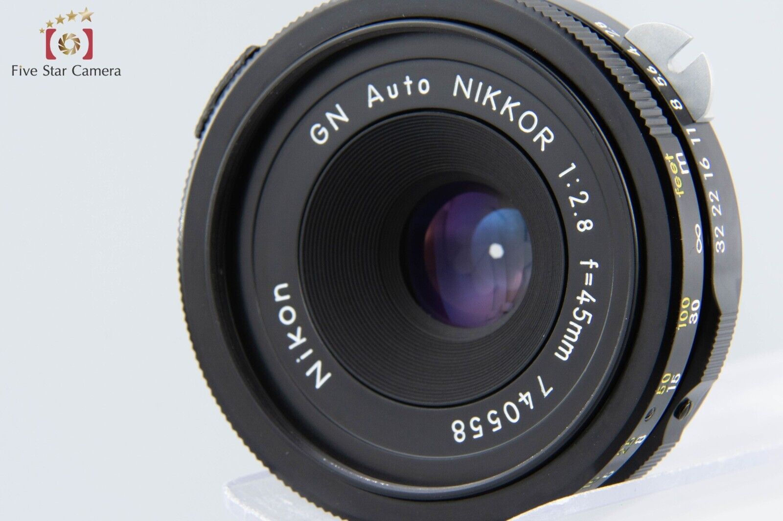 Near Mint!! Nikon GN Auto NIKKOR 45mm f/2.8 Non Ai Lens