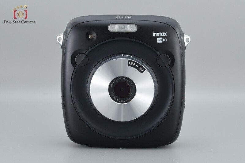 Mint!! FUJIFILM instax SQUARE SQ10 Black Instant Film Camera w/Box