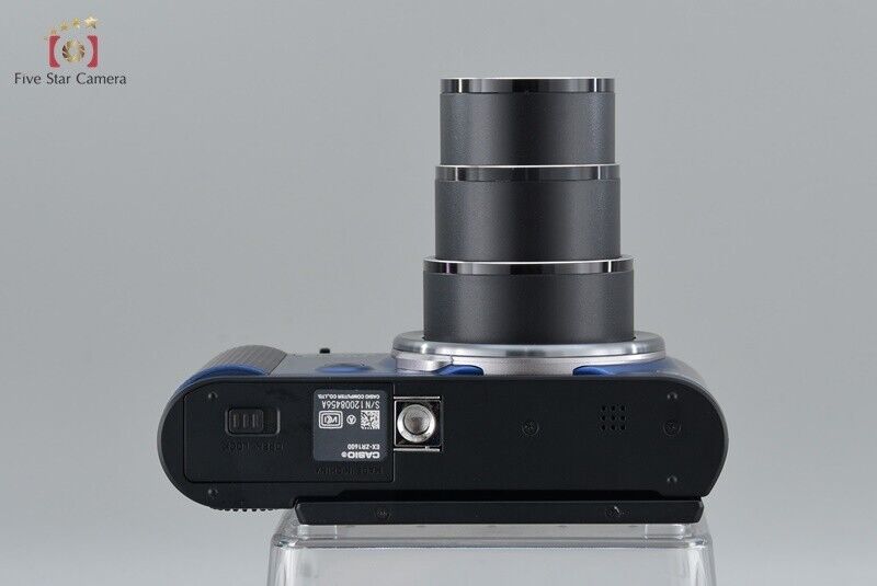 Very Good!! Casio HIGH SPEED EXILIM EX-ZR1600 Blue 16.1 MP Digital Camera w/Box