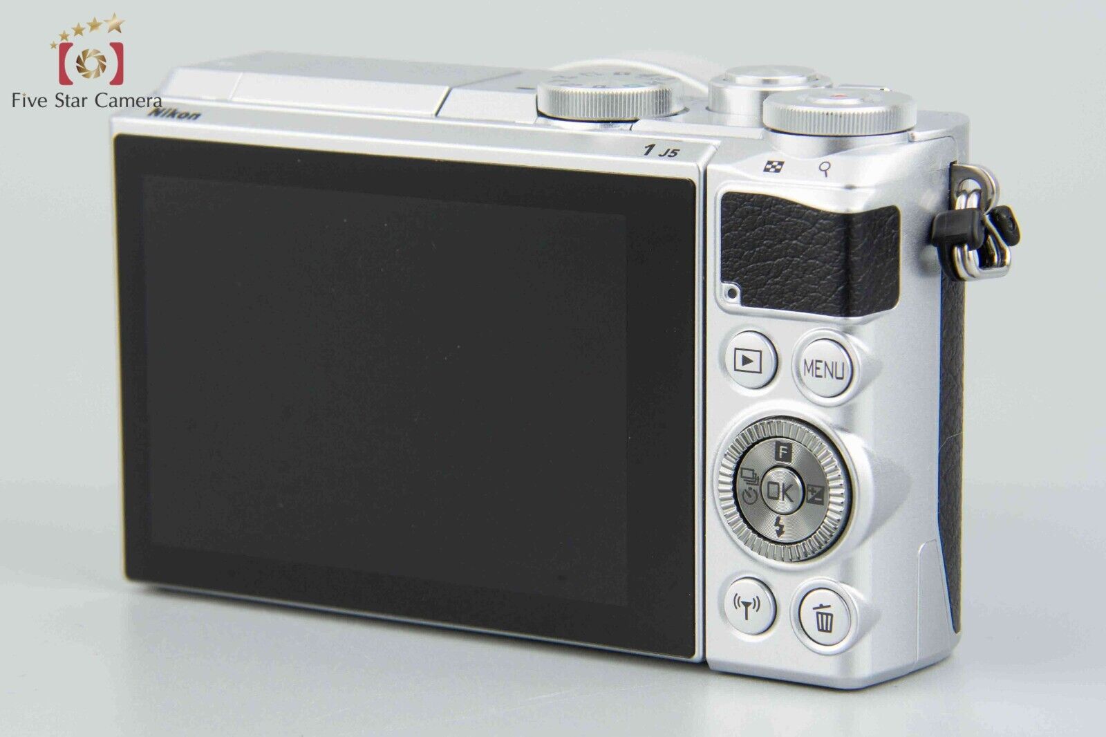 "Shutter count 2,015" Nikon 1 J5 Silver 20.8 MP Digital Camera 10-30 Lens w/ Box