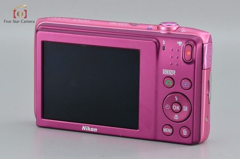 Excellent!! Nikon COOLPIX S3600 Pink 20.1 MP Digital Camera