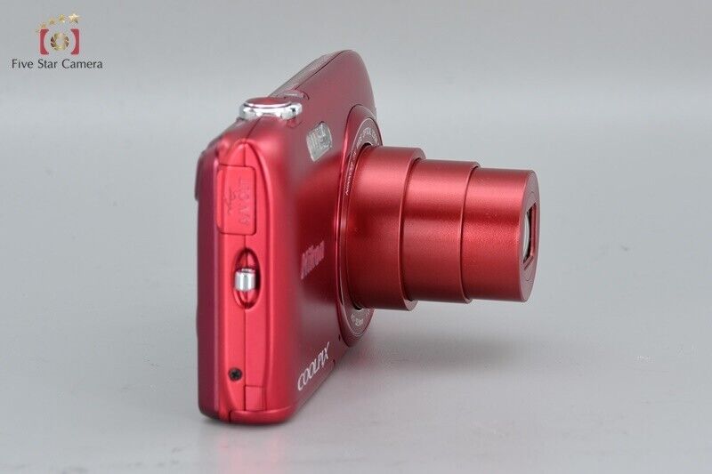 Near Mint!! Nikon COOLPIX S3500 Rasberry Red 20.0 MP Digital Camera