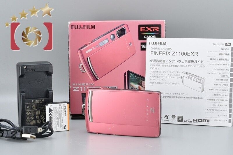 Very Good!! FUJIFILM FinePix Z1100EXR Pink 16.0 MP Digital Camera w/Box