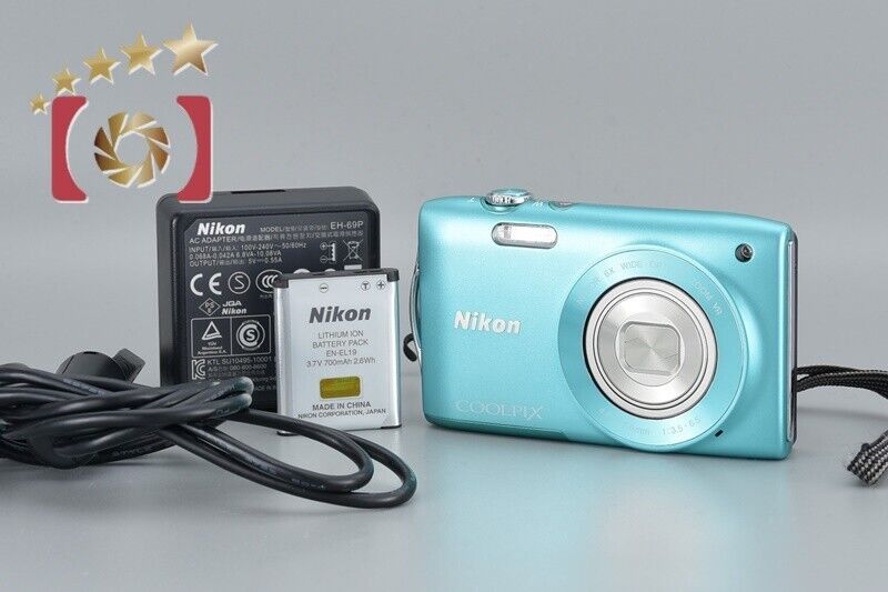 Excellent!! NIkon COOLPIX S3300 Mint Green 16.0 MP Digital Camera
