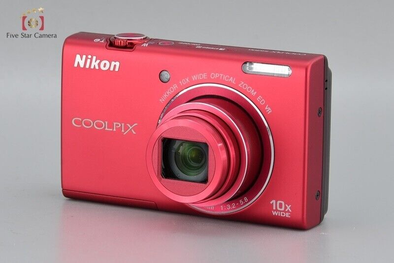 Near Mint!! Nikon COOLPIX S6200 16.0 MP Brilliant Red Digital Camera w/Box