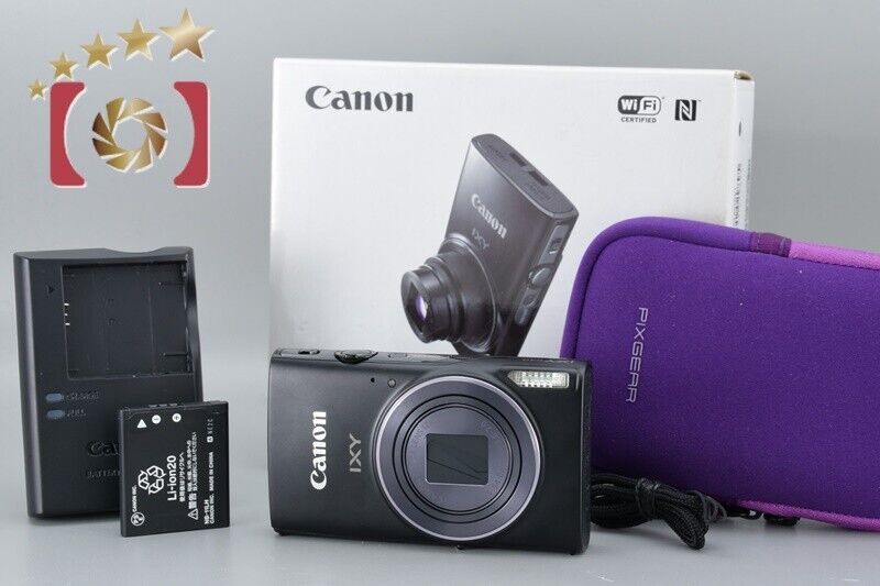 Near Mint!! Canon IXY 640 Black 20.0 MP Digital Camera w/Box