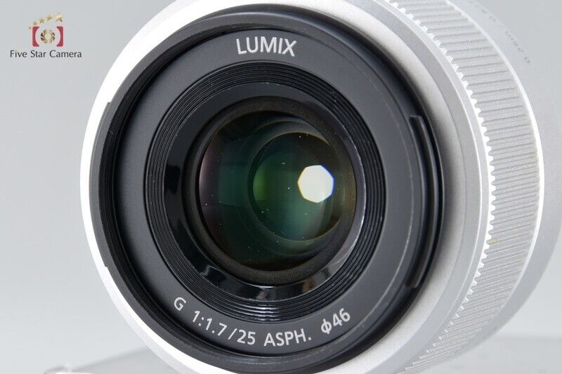 Very Good!! Panasonic LUMIX G 25mm f/1.7 ASPH. Silver H-H025