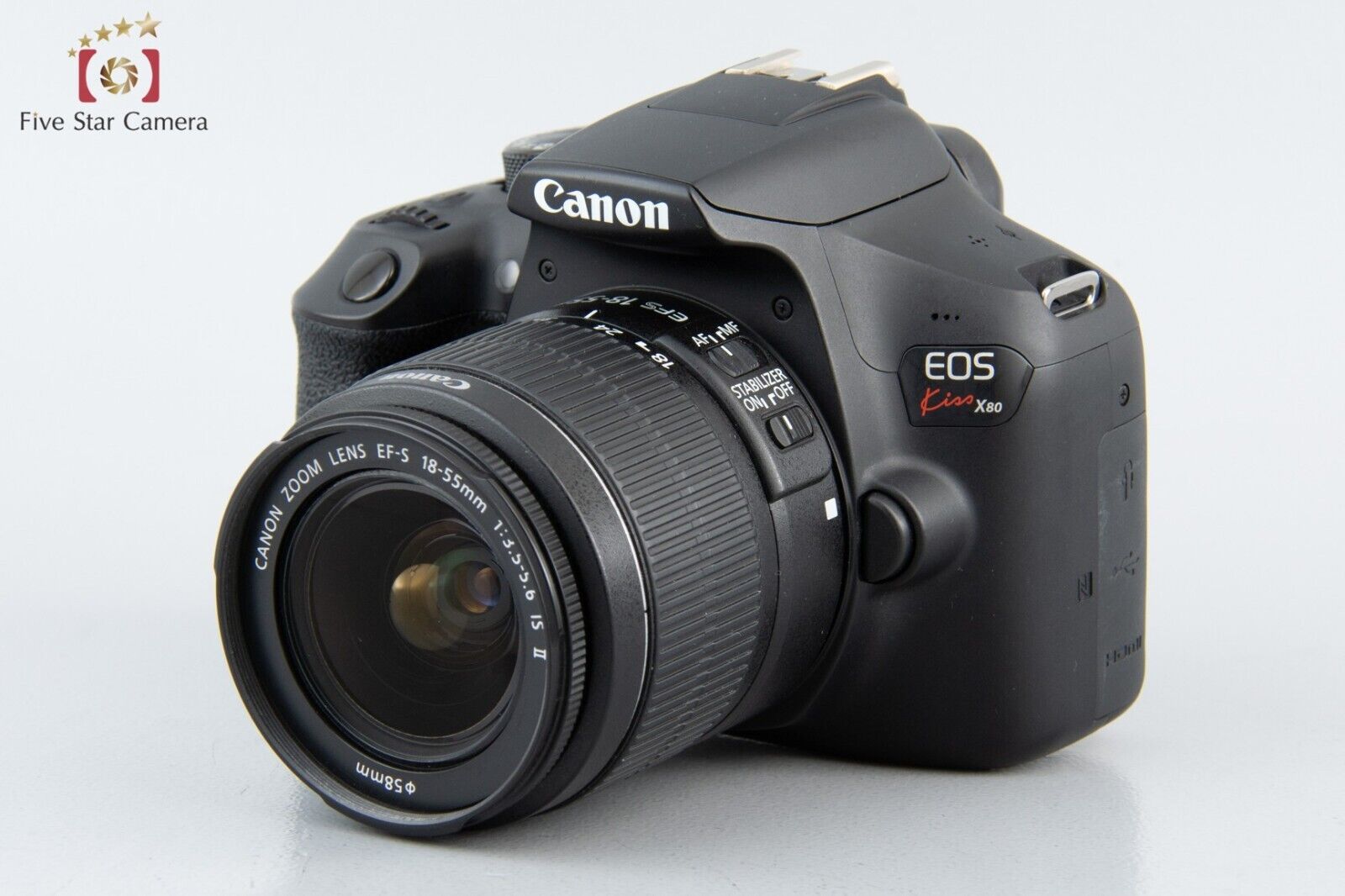 Very Good!! Canon EOS Kiss X80 / Rebal T6 / 1300D 18.0 MP DSLR 18-55mm Lens Kit