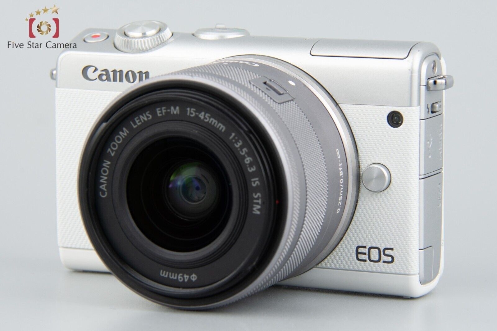 Canon EOS M100 White 24.2 MP Digital Mirrorless Camera 15-45 IS STM Lens