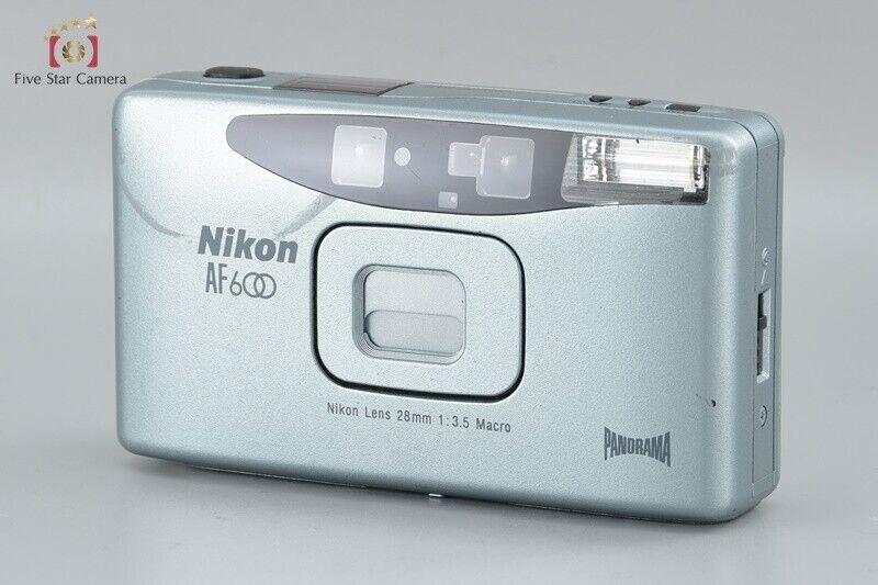 Very Good!! Nikon AF600 Blue 35mm Point & Shoot Film Camera