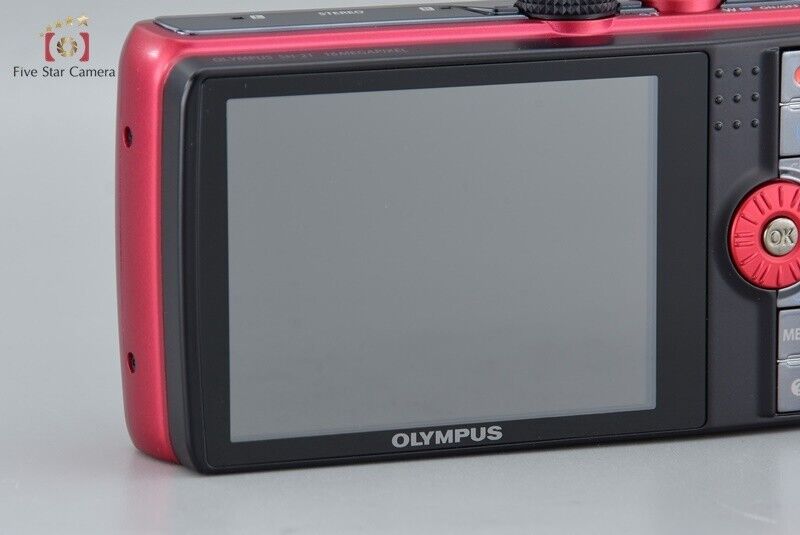 Near Mint!! Olympus SH-21 Red 16.0 MP Digital Camera w/Box