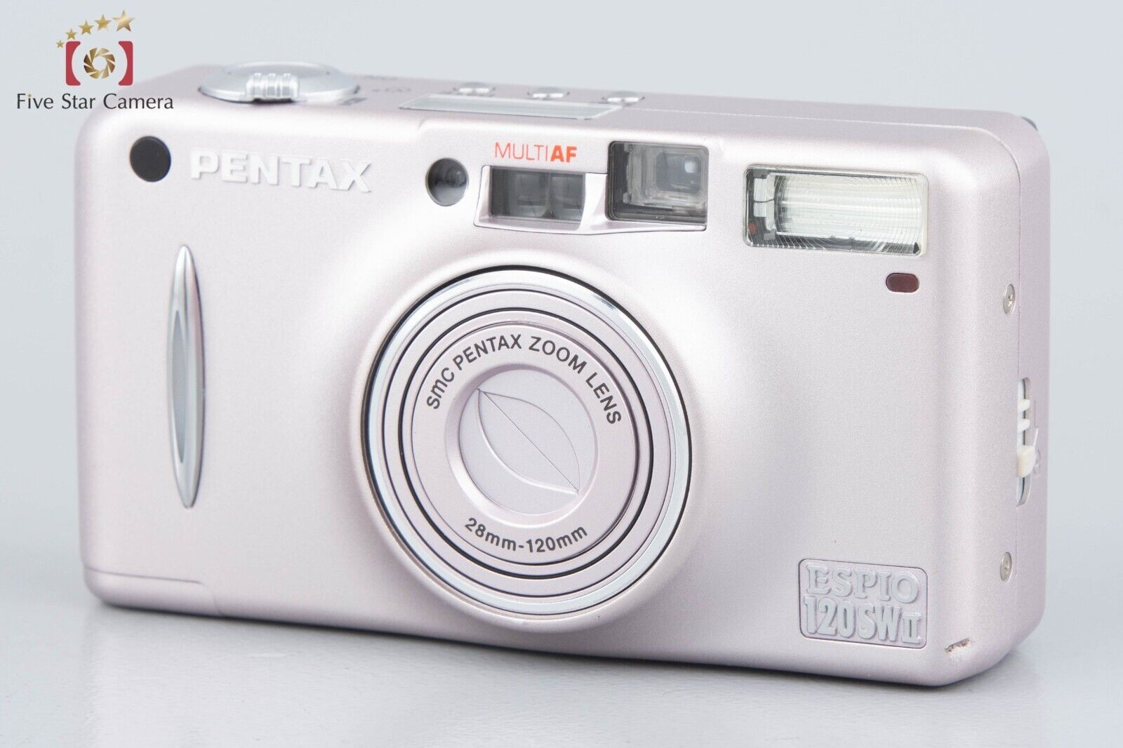 Near Mint!! Pentax ESPIO 120SWII Pink 35mm Point & Shoot Film Camera