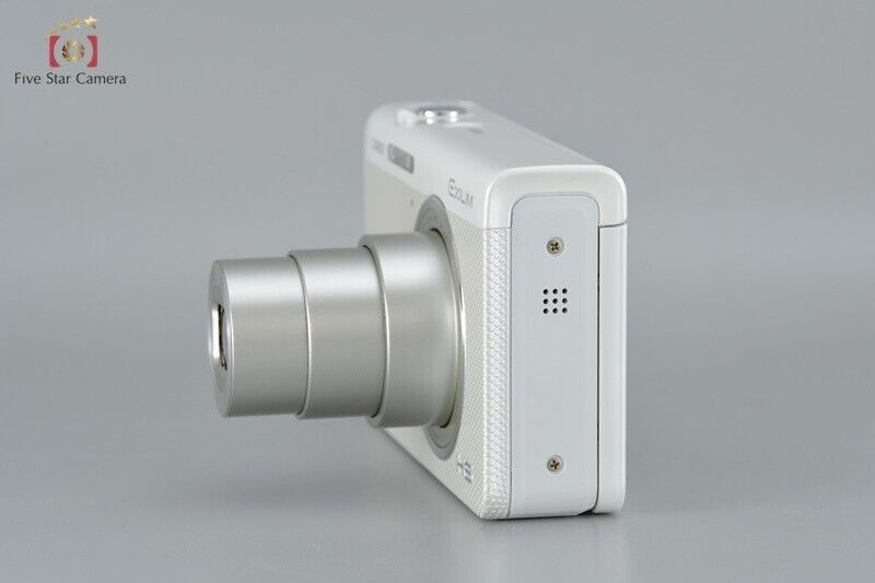 Near Mint!! Casio HIGH SPEED EXILIM EX-ZR70 White 16.1 MP Digital Camera w/Box