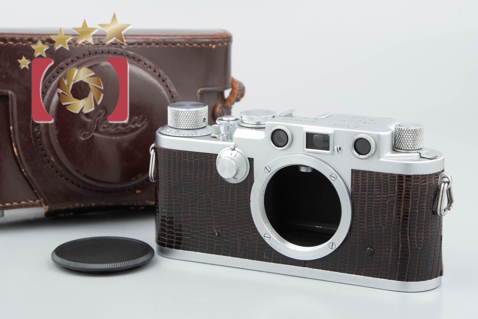 Very Good!! Leica IIIf Black Dial 35mm Rangefinder Film Camera