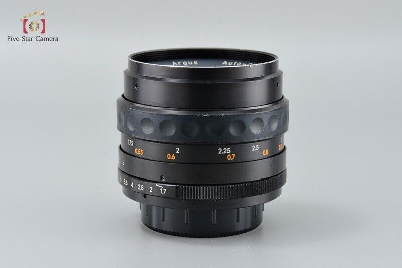 Arugs Auto-Cintar 55mm f/1.7 M42 Mount Lens