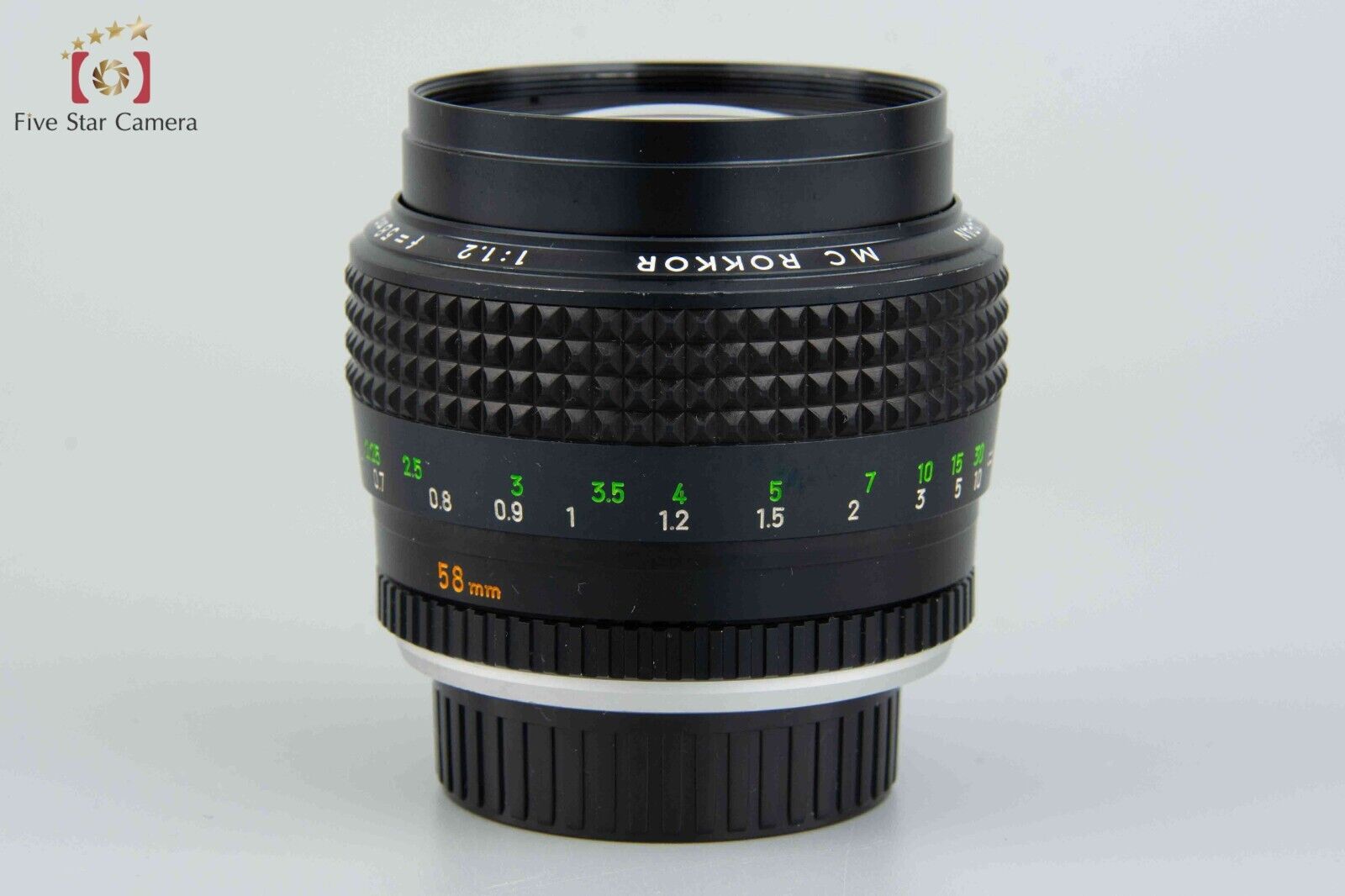 Minolta MC ROKKOR 58mm f/1.2 MD Mount Lens