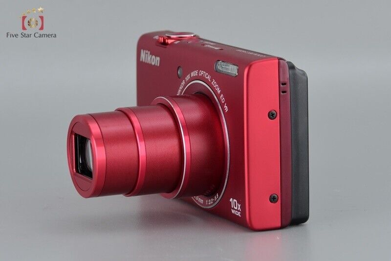 Near Mint!! Nikon COOLPIX S6200 16.0 MP Brilliant Red Digital Camera w/Box