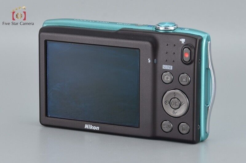 Excellent!! NIkon COOLPIX S3300 Mint Green 16.0 MP Digital Camera