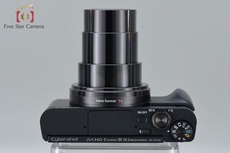 Near Mint!! SONY Cyber-shot DSC-WX500 Black 35 Languages 18.2 MP Digital Camera