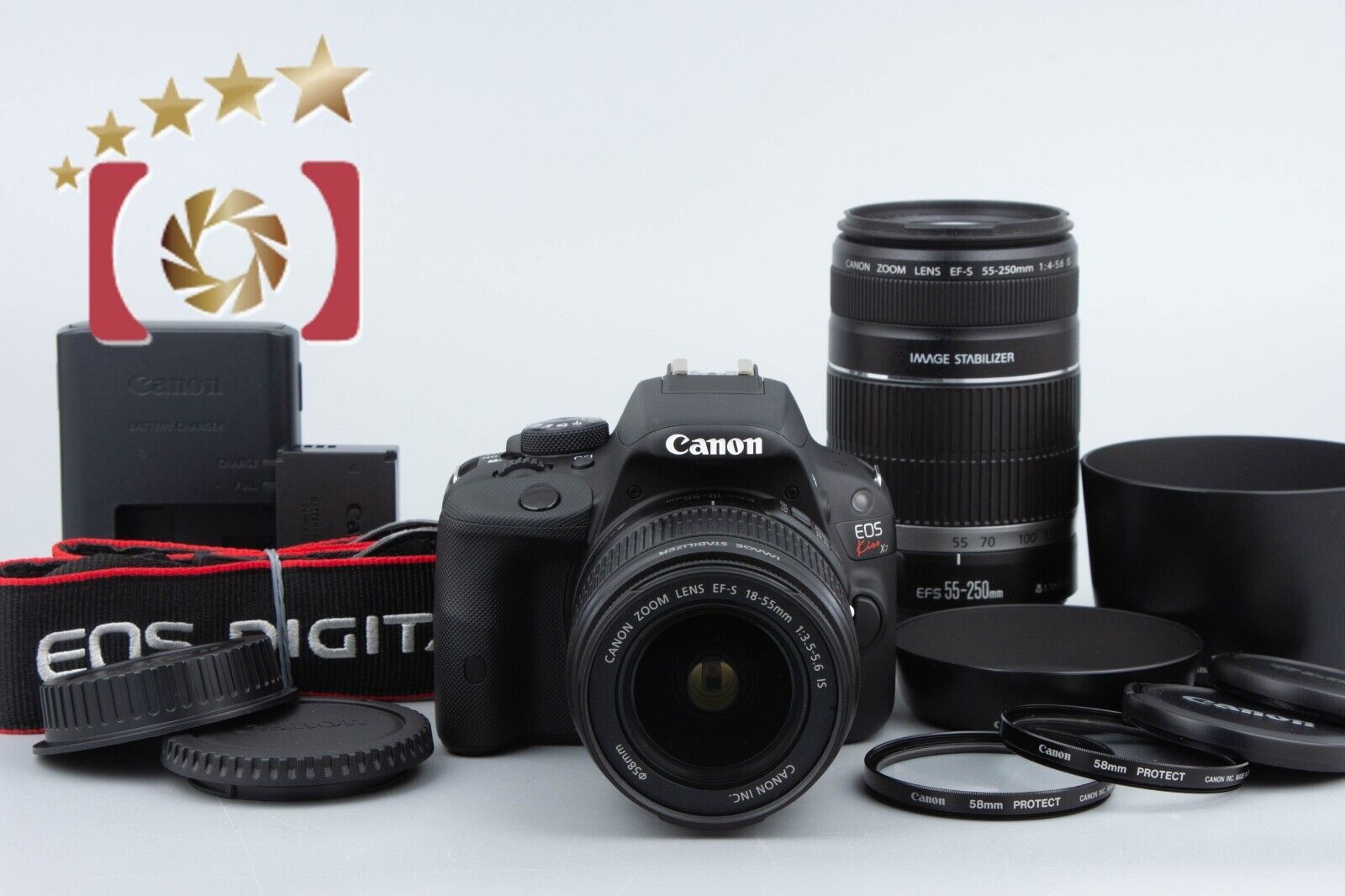 "Count 382" Canon EOS Kiss X7 / Rebel SL1 / 100D 18.0MP EF-S 18-55 55-250 Lenses