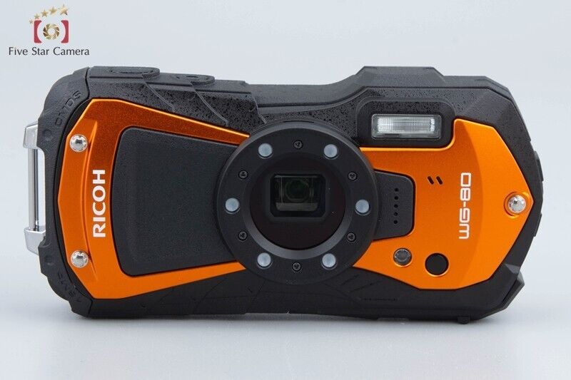 "Shutter count 1" Ricoh WG-80 Orange 16.0 MP Waterproof action camera w/ Box