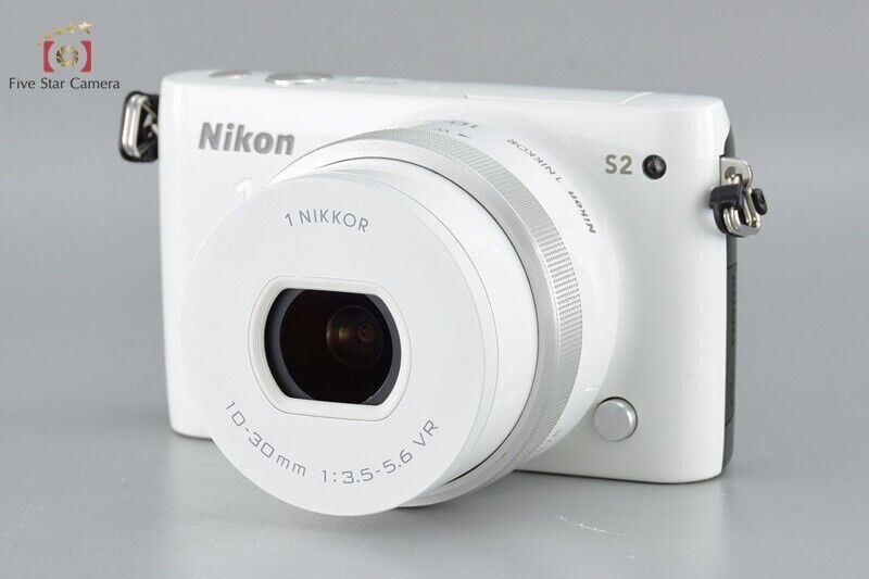 "Count 426" Excellent!! Nikon 1 S2 White 14.1 MP + 10-30mm f/3.5-5.6 Lens Kit