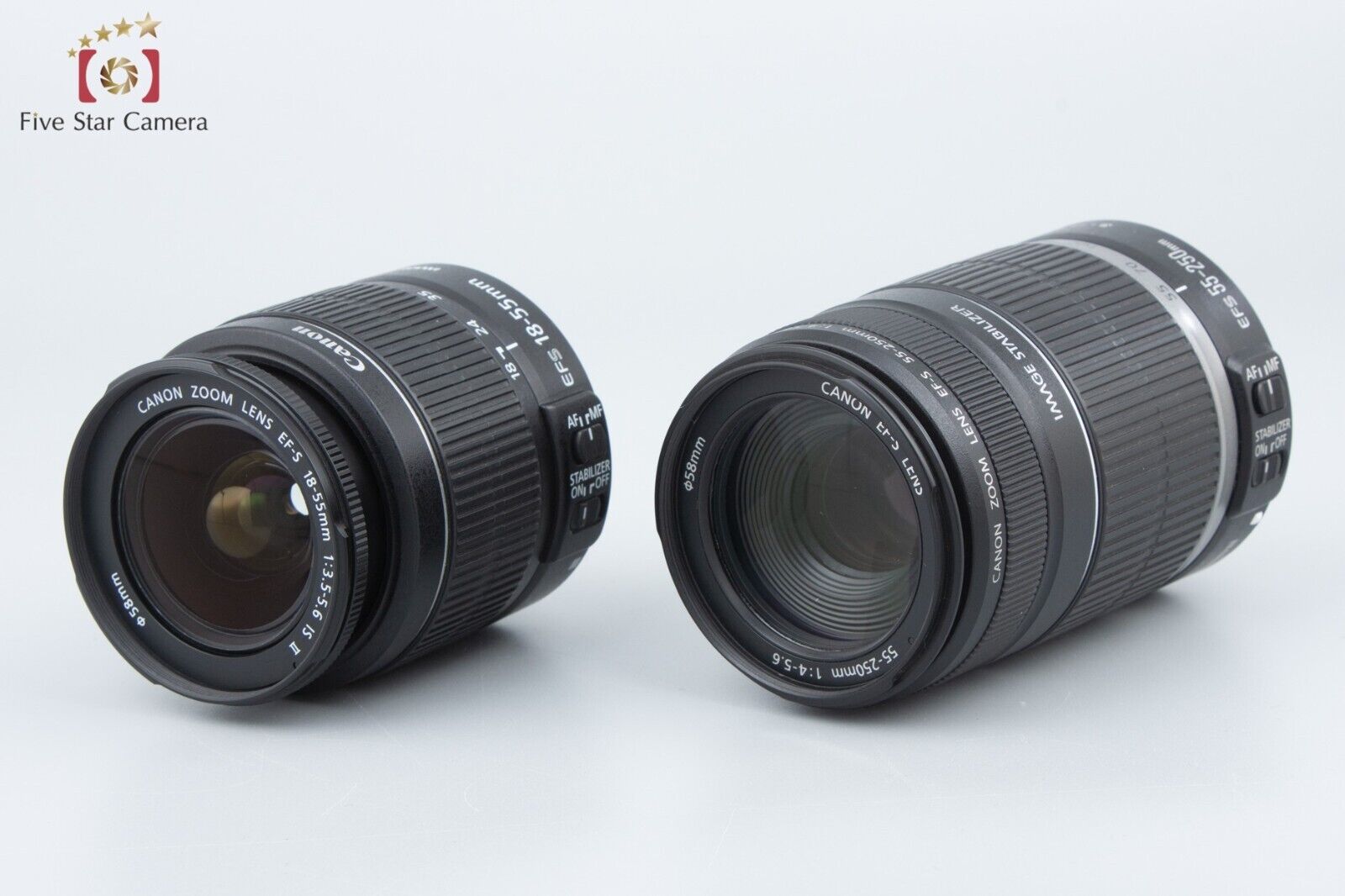 "Count 4,845" Canon EOS Kiss X5 / Rebel T3i / 600D 18.0 MP 18-55 55-250 Lenses
