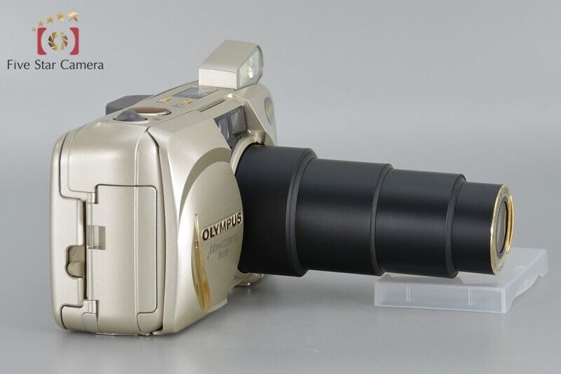 Excellent!! Olympus μ[mju:] ZOOM 140 Deluxe Point & Shoot 35mm Film camera