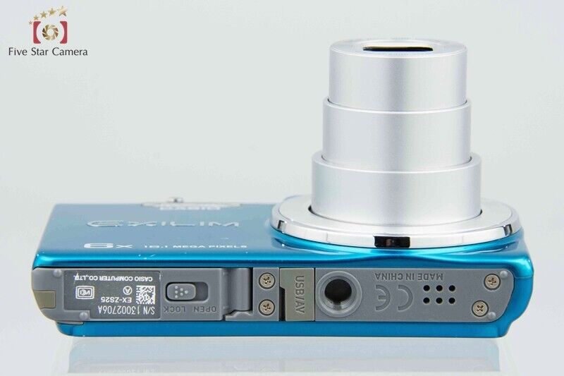 Very Good!! Casio EXILIM EX-ZS25 Blue 16.1 MP Digital Camera